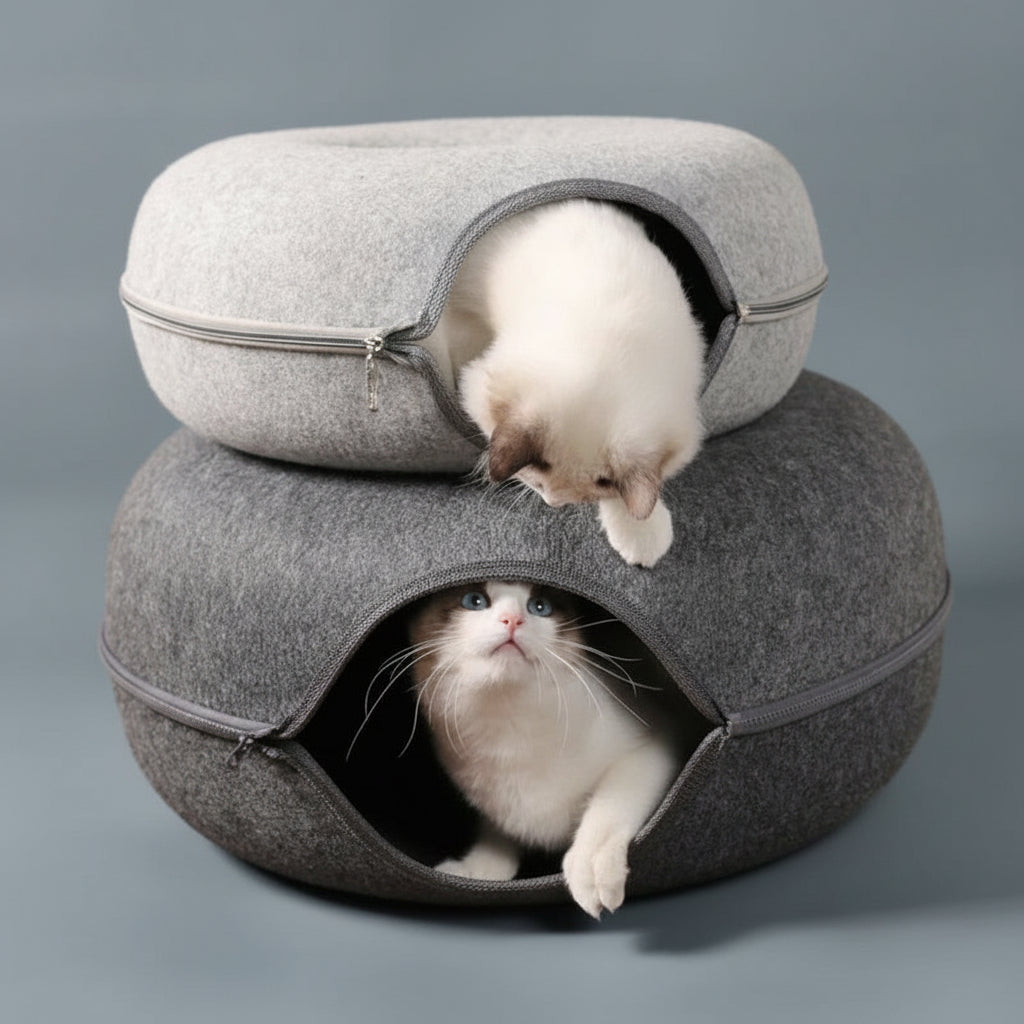 Lit pour chat Donut pour 2 chats