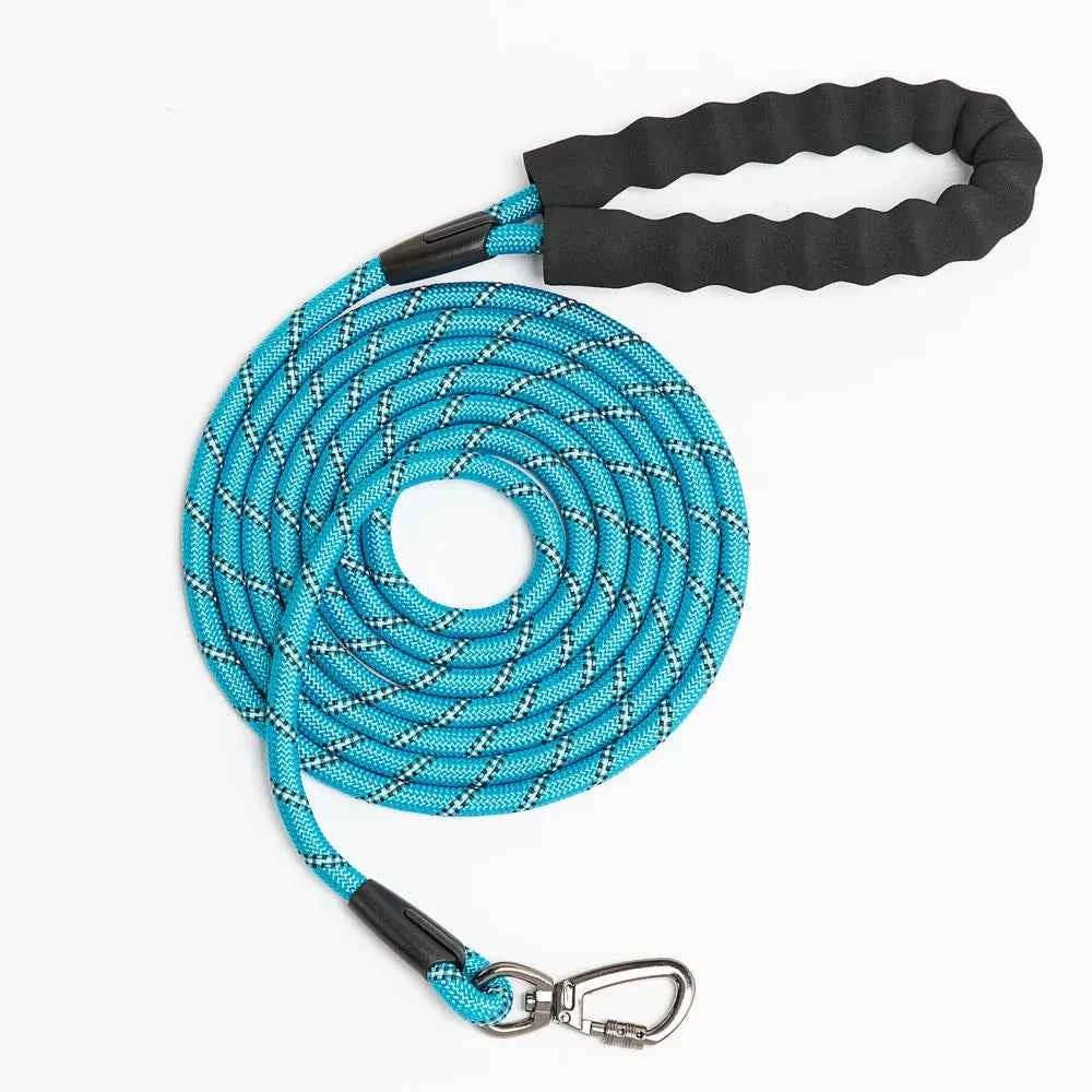 Laisse pour chien en corde de 3/5/10/15m avec poignée rembourrée