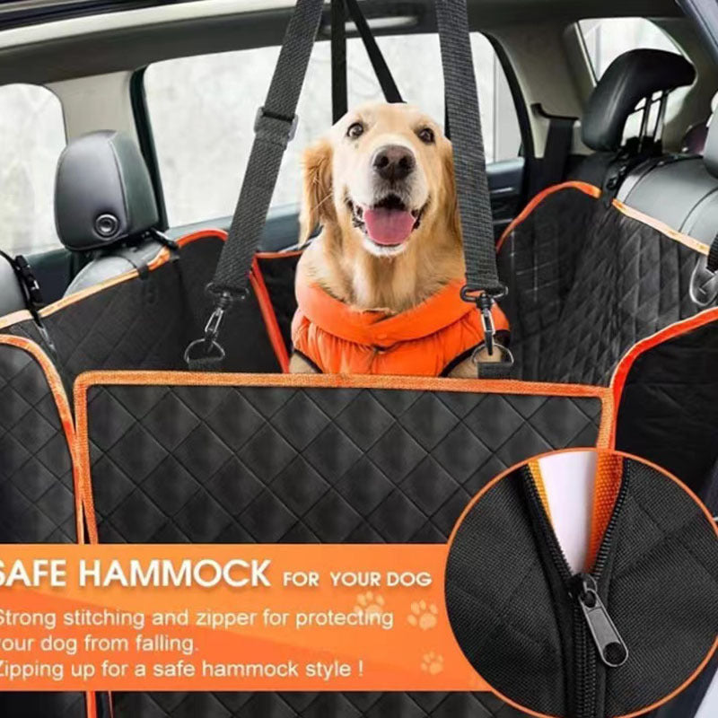 Tapis de voiture pour animaux en tissu Oxford – Banquette arrière anti‑salissures